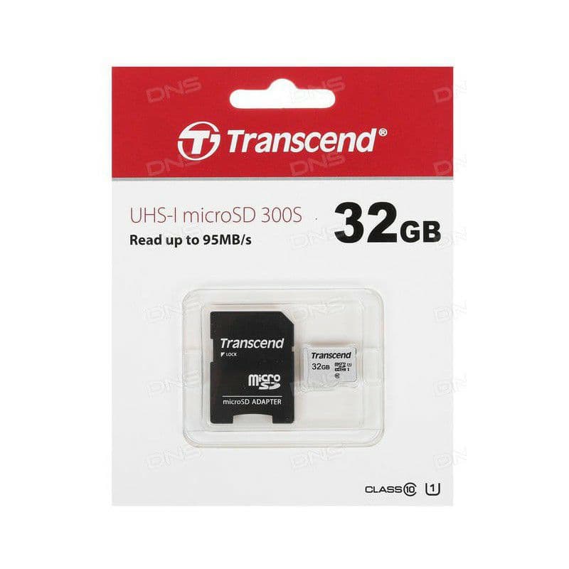 Transcend Micro SDHC Memory Card with SD Adapter